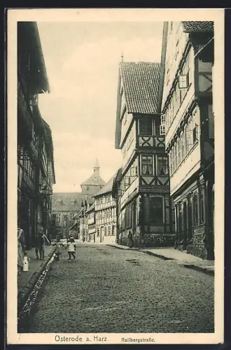 AK Osterode a. Harz, Partie in der Rollbergstrasse