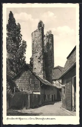AK Einbeck /Hann., Partie am Storchenturm
