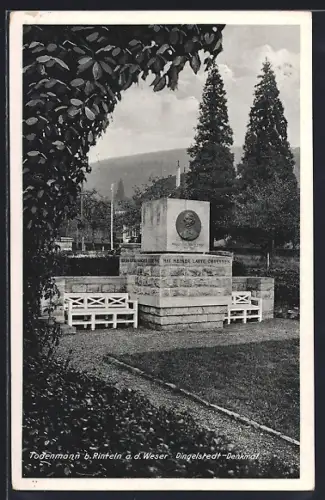 AK Rinteln, Dingelstedtdenkmal in Todenmann