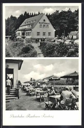 AK Rimberg / Bad Hersfeld, Raststätte an der Autobahn Frankfurt-Kassel