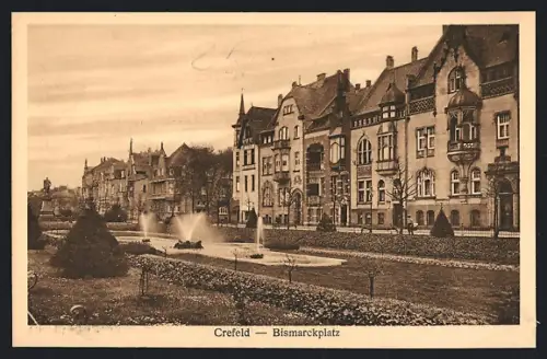 AK Crefeld, Bismarckplatz