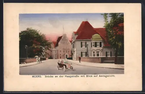 AK Moers, Brücke an der Haagstrasse mit Blick auf Amtsgericht