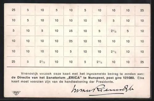 AK Nunspeet, Zusterhulp`s Sanatorium Erica