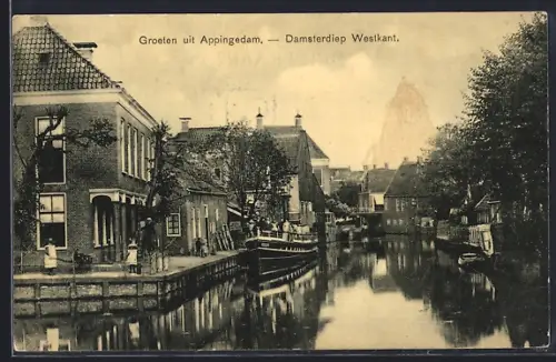 AK Appingedam, Damsterdiep Westkant