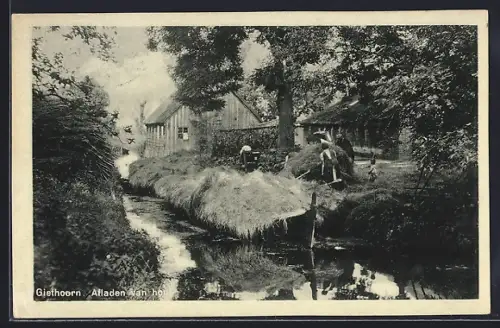 AK Giethoorn, Afladen van hooi
