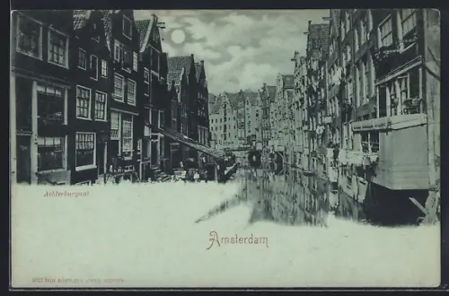 Mondschein-AK Amsterdam, Achterburgwal