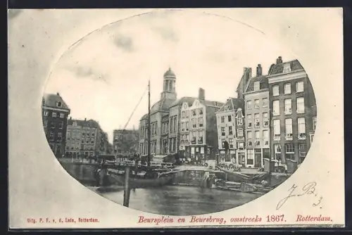 AK Rotterdam, Beursplein en Beursbrug