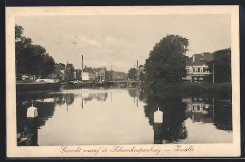 AK Zwolle, Gezicht vanaf de Schoenkuipenbrug
