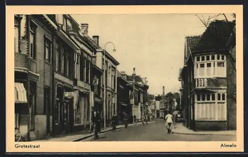 AK Almelo, Blick in die Strasse Grotestraat