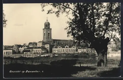 AK Deventer, Ortsansicht mit Kirche