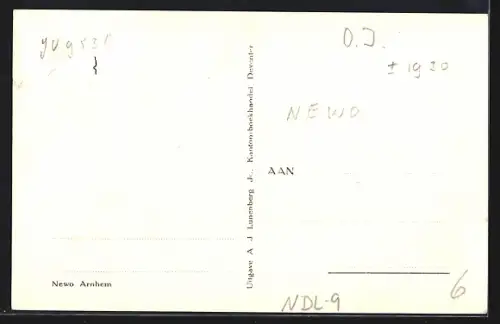 AK Deventer, Ortsansicht mit Kirche