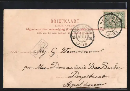 AK Bunschoten, Thuiskomst uit zee, Kinder & Segelboote