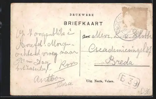 AK Bodegraven, Rijngezicht, Windmühle