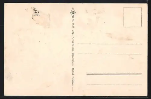 AK Woudrichem, Strassenpartie mit Turm