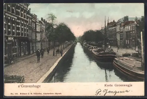 AK s`Gravenhage, Korte Groenwegje