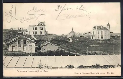 AK Noordwijk aan Zee, Panorama mit Hotels
