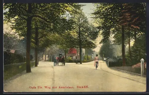 AK Baarn, Oude Utr. Weg met Amalialaan