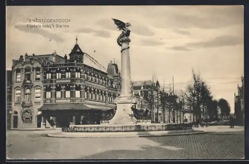 AK `s Hertogenbosch, Fontein nabij`s Station