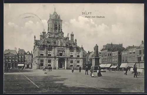 AK Delft, Markt met Stadthuis