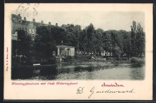 AK Amsterdam, Weteringplantsoen met Oude Weteringpoort