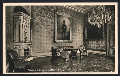 AK Hannover, Leineschloss, Hellblaues Zimmer