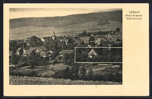 AK Lüthorst /Kr. Einbeck, Ortsansicht aus der Vogelschau