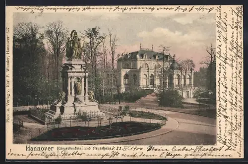 AK Hannover, Kriegerdenkmal und Neueshaus