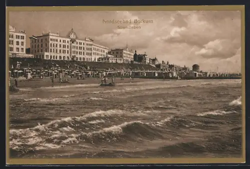 AK Borkum, Blick auf den Strand
