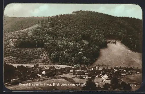 AK Sieber im Harz, Ortsansicht vom Knöterskopf