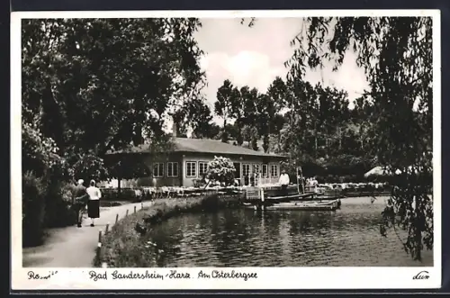 AK Bad Gandersheim /Harz, Cafe am Osterbergsee