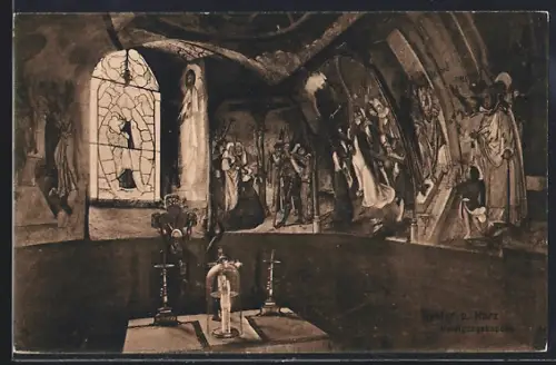 AK Goslar a. Harz, Huldigungskapelle, Innenansicht