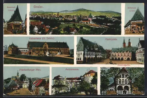 AK Goslar, Gildehaus, Kaiserhaus, Marktplatz