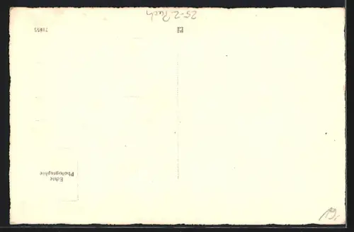 Foto-AK Motorrad Puch, Kennzeichen 0 58 626