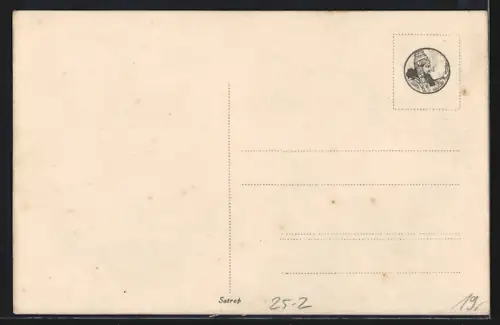 Foto-AK Motorrad, Kennzeichen C 14, Frau auf dem Sozius