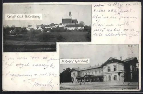 AK Wartberg, Partie am Bahnhof Gaisbach