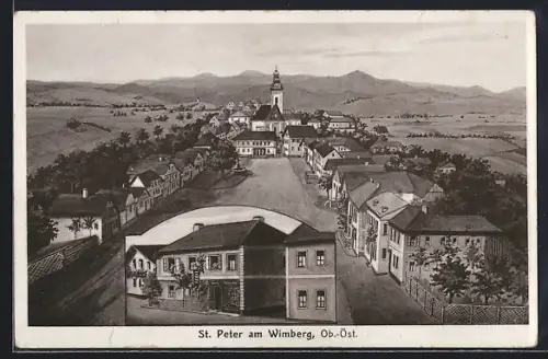 AK St. Peter am Wimberg, Geschäft und Totalansicht