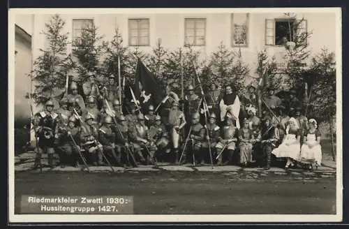 AK Zwettl, Hussitengruppe bei der Riedmarkfeier 1930