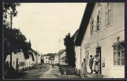 AK Ulrichsberg, Handlung mit Strassenpartie im Ort