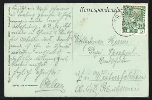 AK Traberg, Innerer Platz, Ruine Piberstein, Ortsansicht