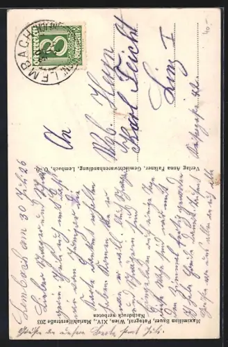 AK Lembach, Ortsansicht, Rathaus, Innenansicht der Kirche