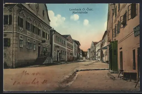 AK Lembach /O.-Östr., Gasthaus in der Marktstrasse