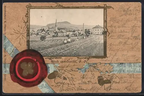 AK Zwettl /O.-Oe., Ortsansicht mit Kirche