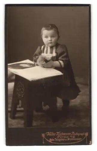 Fotografie W. Taubmann, Pirna, Jacobäerstrasse, Ilse als Kleinkind