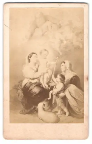 Fotografie unbekannter Fotograf und Ort, Gemälde: La Vierge de Madrid, dite de Seville, nach Murillo
