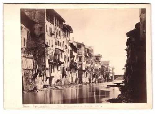 Fotografie unbekannter Fotograf, Ansicht Verona, aqua martia, via Sirmione e ponte navi
