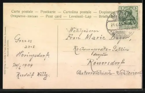 AK Passagierschiff Odin mit Passagieren an Deck