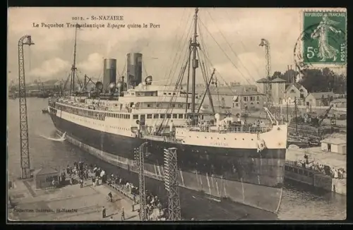 AK St-Nazaire, Passagierschiff Espagne duitte le Port