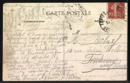 AK Passagierschiff France im Hafen