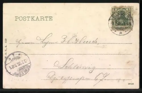 AK Holtenau, SMY Hohenzollern in der Schleuse