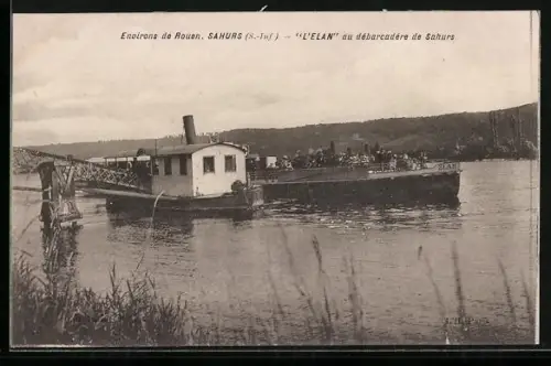 AK Dampfer L`Elan am Steg